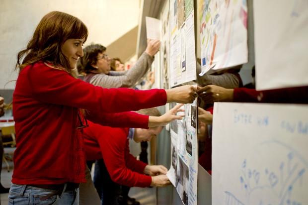 Montando los paneles de cada proyecto