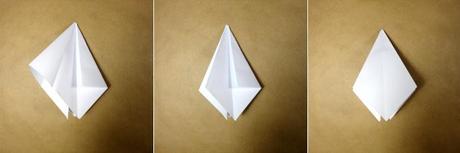 Prepara un árbol de Navidad con un cuadrado de papel DIY adorno arbol navideño papiroflexia origami cuadrado de papel arbol 3D