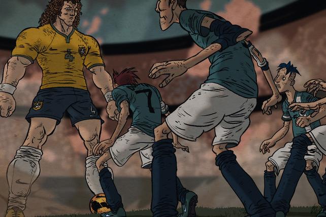 david luiz comic