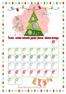 Descargables:  Calendario de diciembre