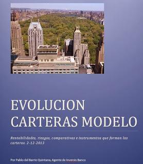 Evolución Carteras Modelo hasta el 2 de Diciembre 2013