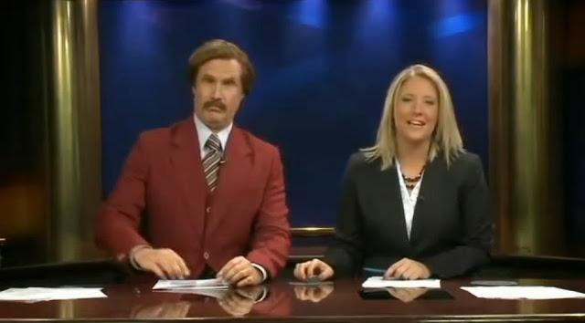 Will Ferrell presenta un informativo completo como Ron Burgundy