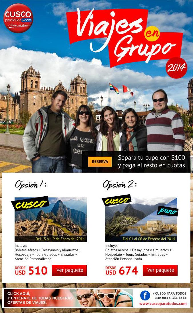 Solo hoy y mañana: Viaje Cusco 2014 a U$D. 440 Todo incluido (en mayuscula) |PUBLICIDAD|                 zmapaeu