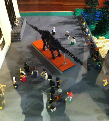 El Lego de la exposición de Dippy en Madrid