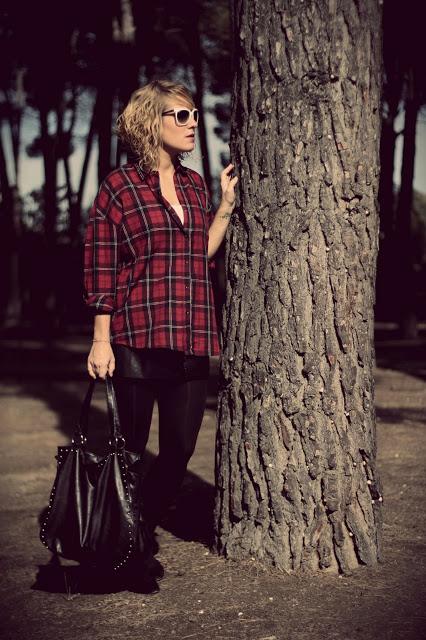 Camisa tartan estilo boyfriend