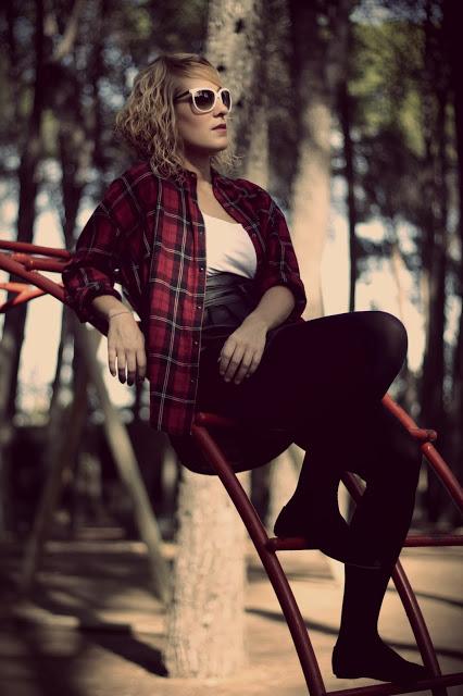 Camisa tartan estilo boyfriend