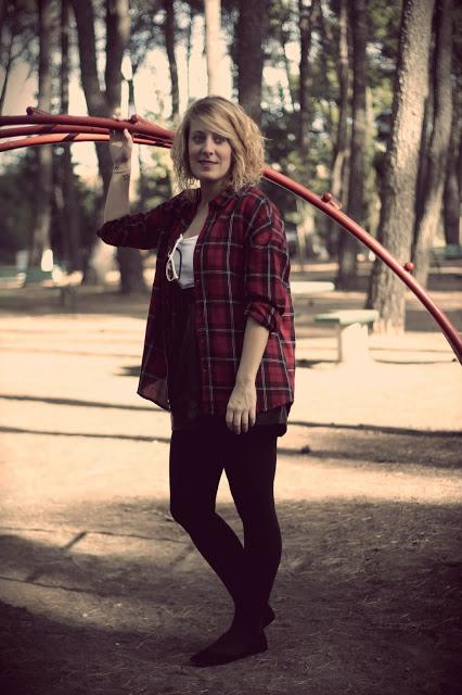Camisa tartan estilo boyfriend