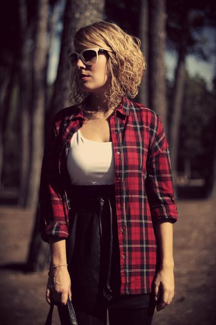 Camisa tartan estilo boyfriend