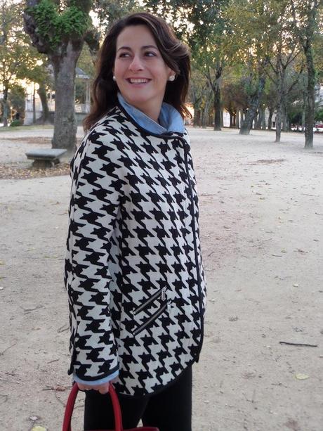 houndstooth & red houndstooth & red