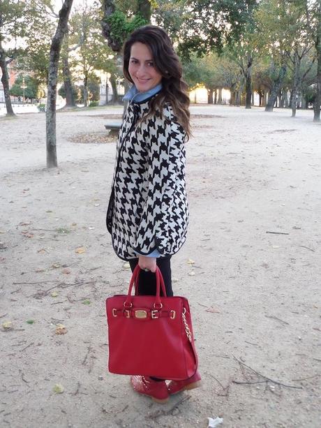 houndstooth & red houndstooth & red