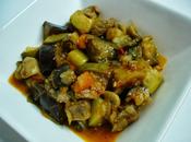 Magro cerdo verduras