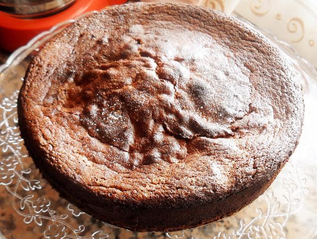 Tarta de castañas y chocolate