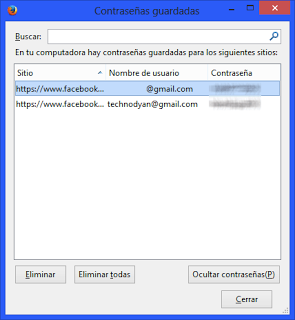 Como recuperar tus contraseñas guardadas en Firefox Como recuperar tus contraseñas guardadas en Firefox