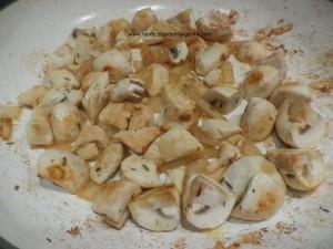 pollo-champiñon y Tulipas de pollo y champiñón-Paso a paso