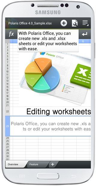 Gráfico Excel en Polaris