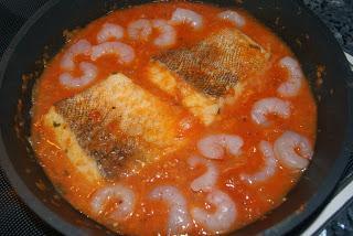 Tajine de Bacalao y Gambas (Tajine de Poisson et crevettes) Tajine de Bacalao y Gambas (Tajine de Poisson et crevettes)