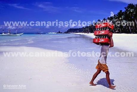 Coca-Cola en las playas de Boracay