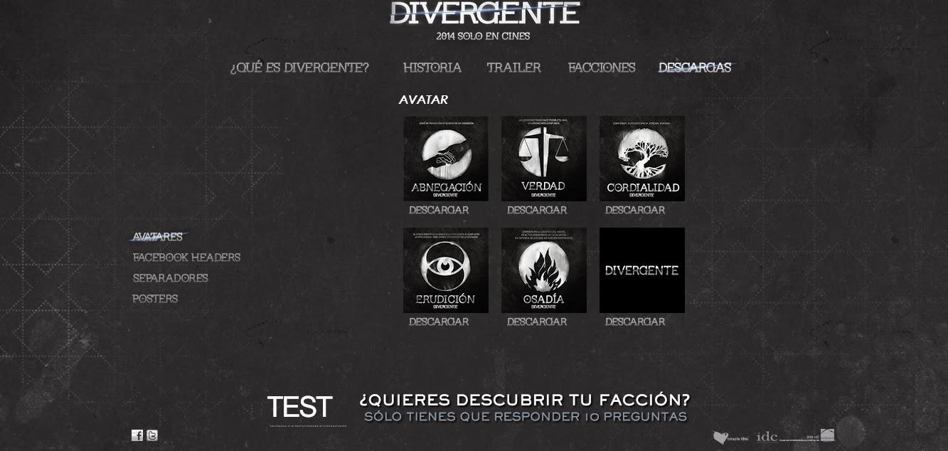 La película DIVERGENTE ya tiene web oficial en español