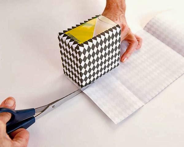 DIY.....DIVERTIDAS CAJAS FORRADAS PARA LA COCINA