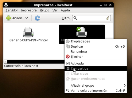 Impresión remota en Ubuntu/Linux