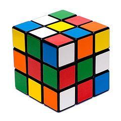 Un cubo de Rubik sin resolver. Wikipedia