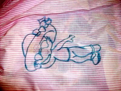 Pintando un baby infantil : tarta de fresa