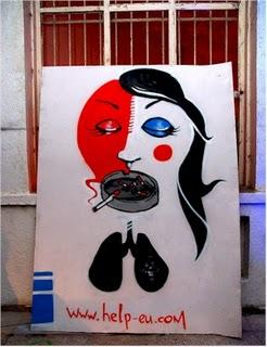La campaña europea “Help – Por una vida sin tabaco” se apunta al arte urbano.