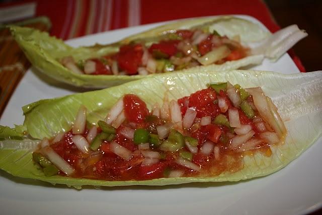 Barquillas de vinagreta y anchoas