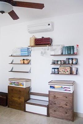 Puertas de tela para un armario improvisado