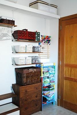 Puertas de tela para un armario improvisado