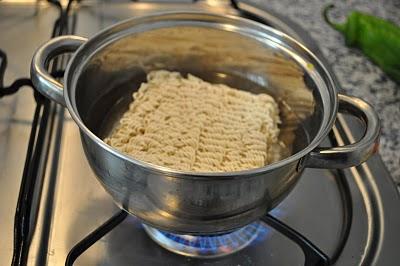 Tallarines con verduras