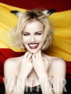 Eva Herzigova, muy racial, en portada de Vanity Fair España, Septiembre 2010