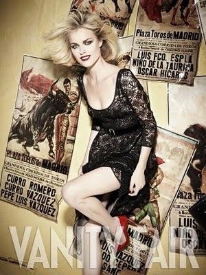 Eva Herzigova, muy racial, en portada de Vanity Fair España, Septiembre 2010