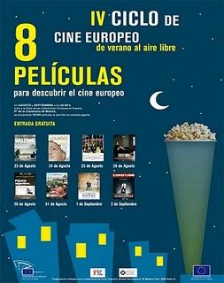 IV Ciclo de Cine Europeo de Verano al aire libre.