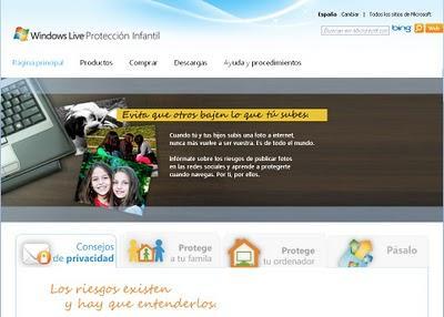 Microsoft para Educación y Windows live: protección infantil