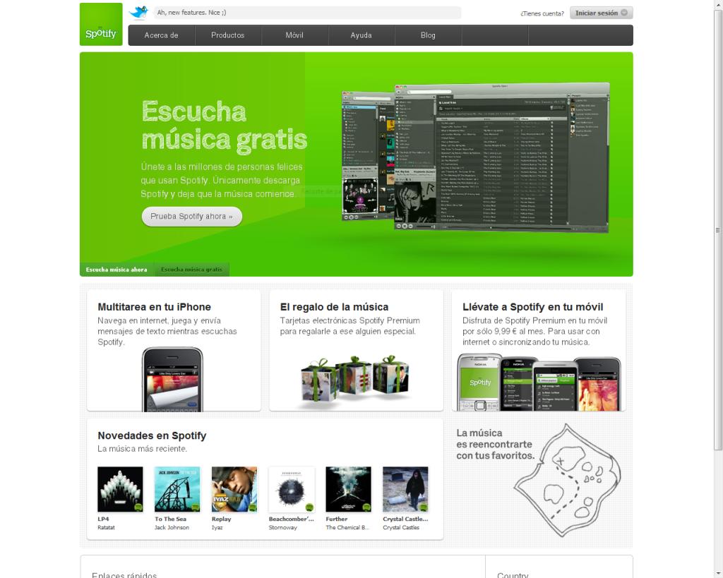 El servidor Spotify pone opcion de carpetas y novedosas utilidades