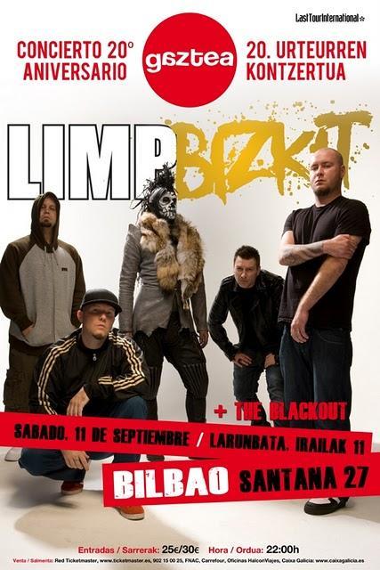 Concierto de Limp Bizkit (Bilbao, Sala Santana 27, 11 septiembre 2010)