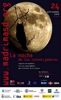 El 24 de septiembre la Comunidad de Madrid organiza por primera vez la Noche de los Investigadores.