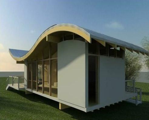 Casa solar de bambú