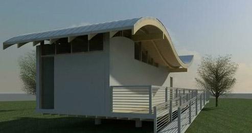 Casa solar de bambú