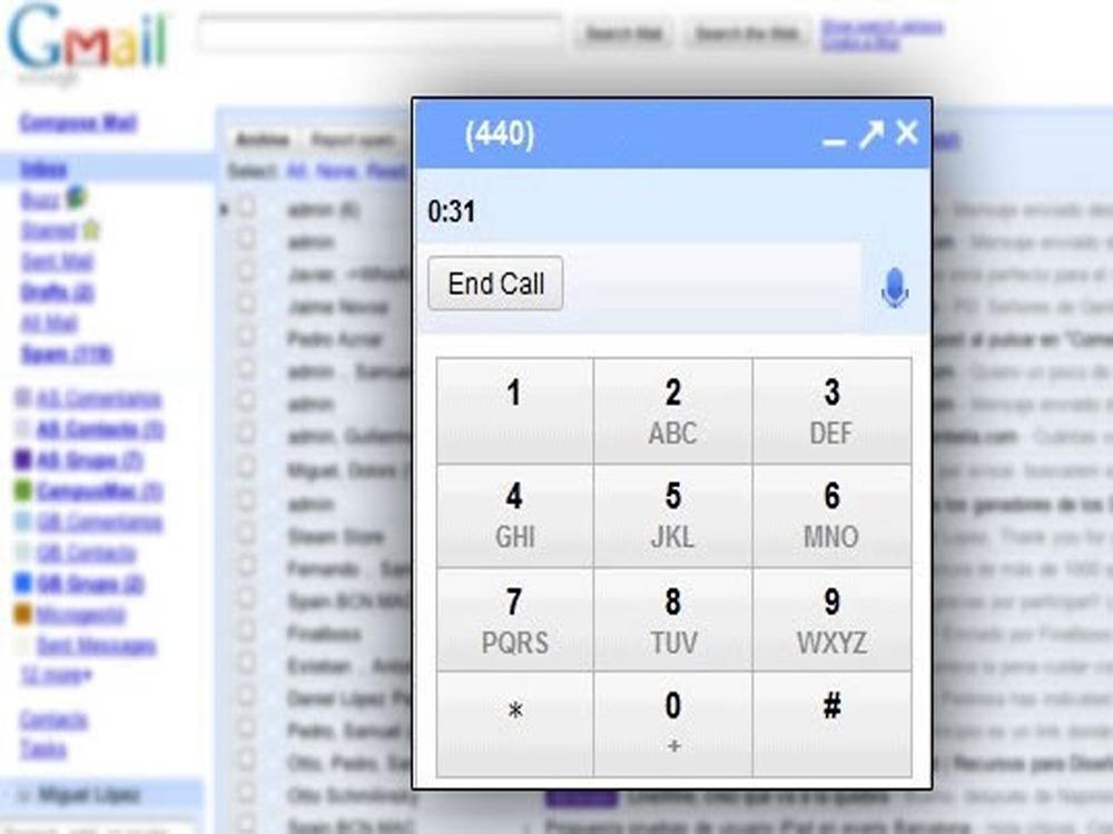 Google pondrá la función de llamadas VoIP desde GMail