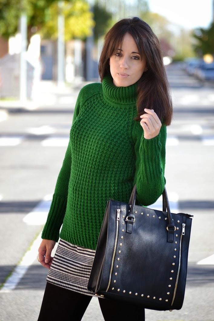 Houndstooth and green