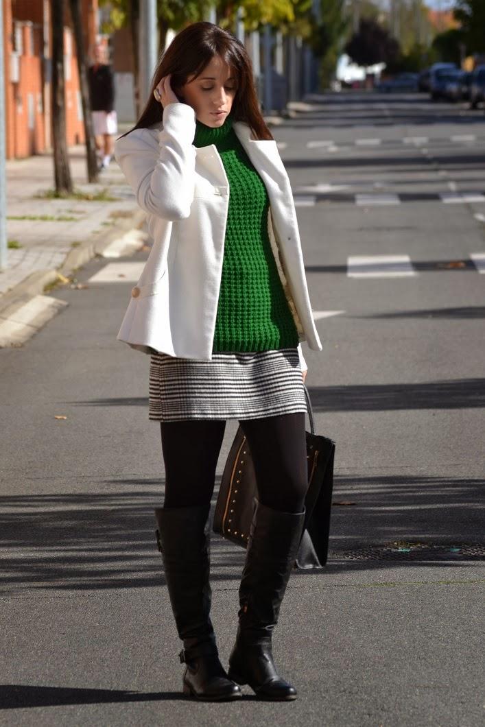 Houndstooth and green