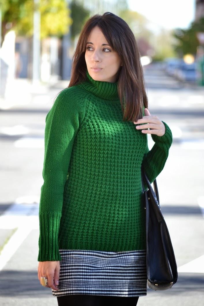 Houndstooth and green