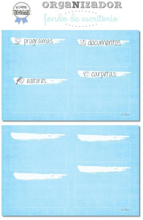 Blogueras motivadas: Organizador como fondo de escritorio