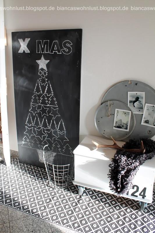 DIY Navidad: Pintar el árbol en un tablero-pizarra