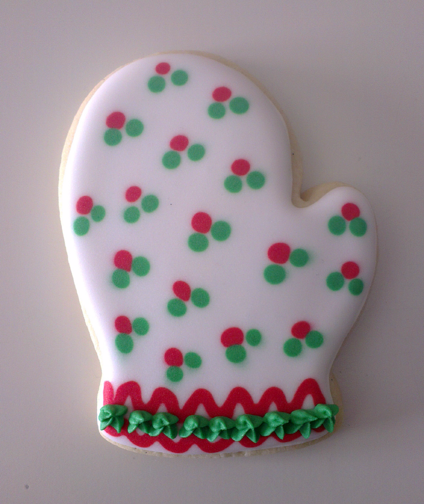 ♥ Galletas decoradas guantes navideños