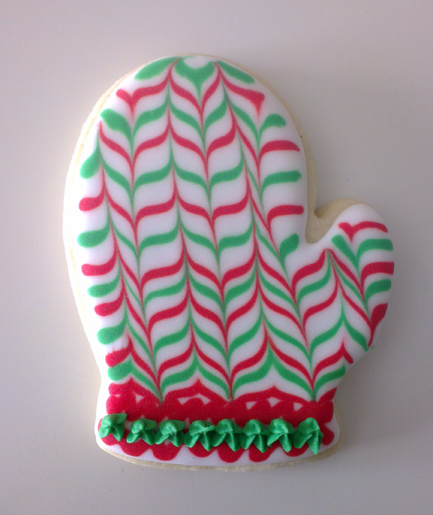 ♥ Galletas decoradas guantes navideños