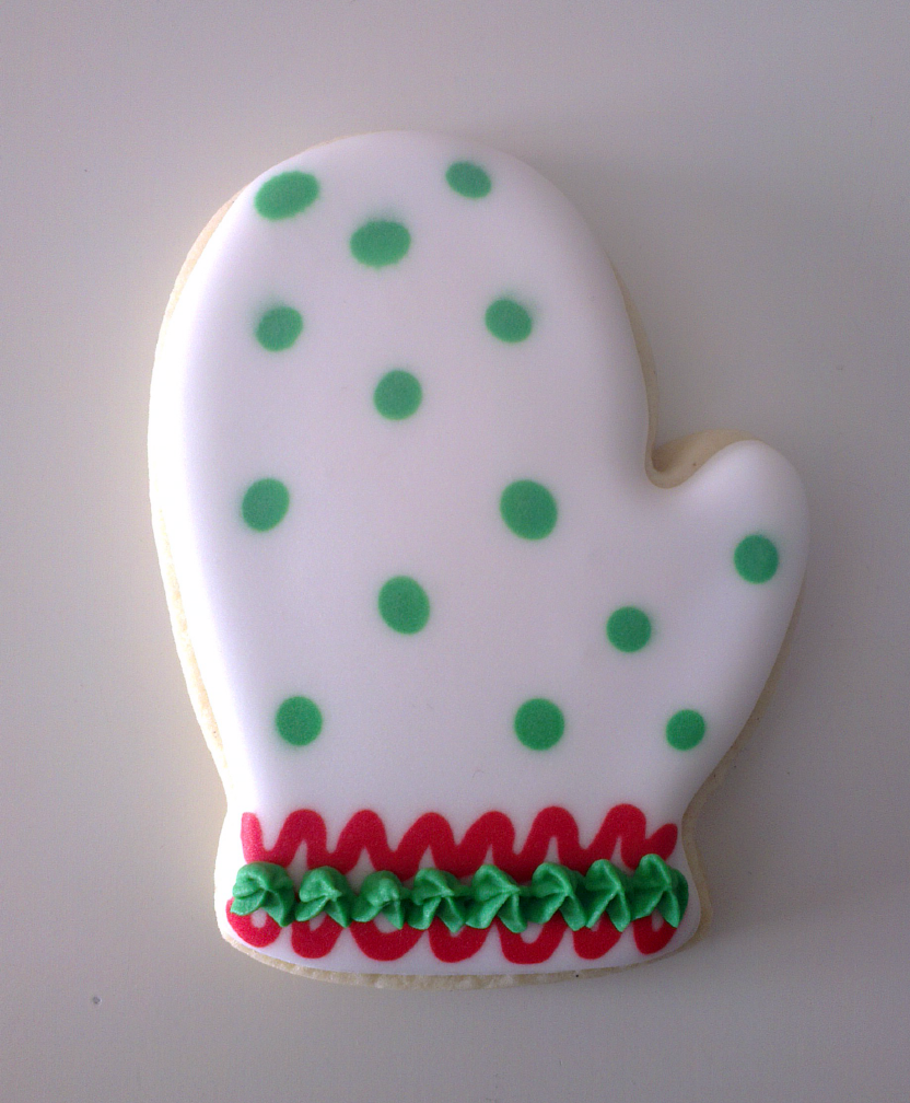 ♥ Galletas decoradas guantes navideños