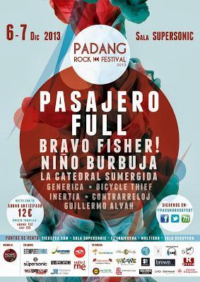 Padang Rock Fest: Pasajero, Full, Bravo Fisher!, Niño Burbuja, La Catedral Sumergida...